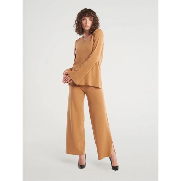 NWT Wolford 52917 Cashmere A Shape Top Long Sleeves L Lion - Picture 5 of 15